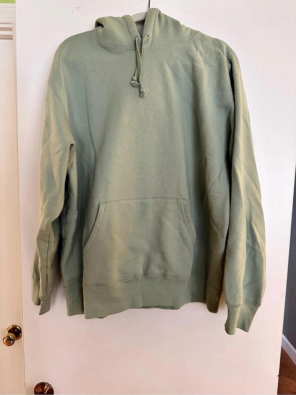 Supreme// Satin Appliqué Hooded Sweatshirt// Green //Large
